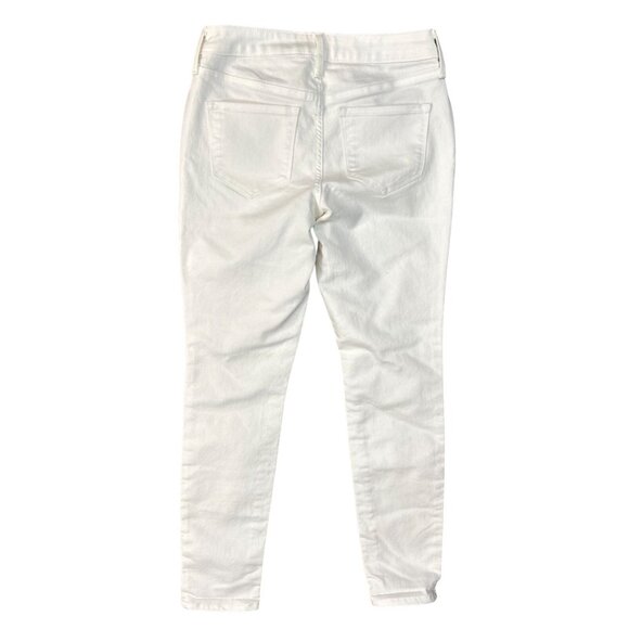 (5 for $25) Old Navy Mid-Rise Pop Icon Skinny Jeans in Bright White Size 2 - Picture 5 of 7